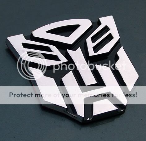 neu Transformers Auto 3D Aufkleber Maß 9,5x9,5 cm Material PVC 