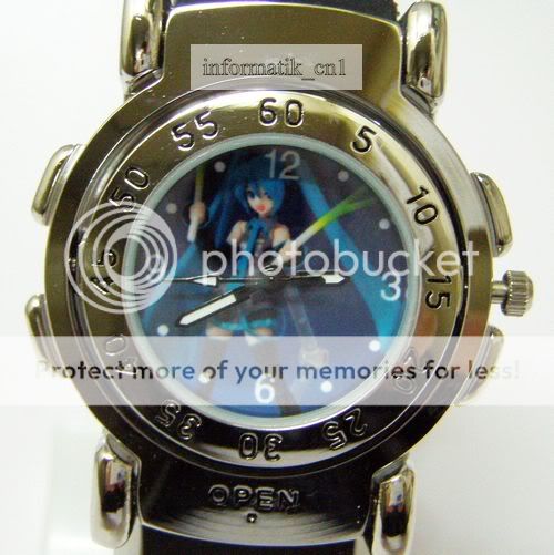 neu Miku Hatsune Vocaloid Armbanduhr Durchmesser 3,5 cm Umfang 21 cm